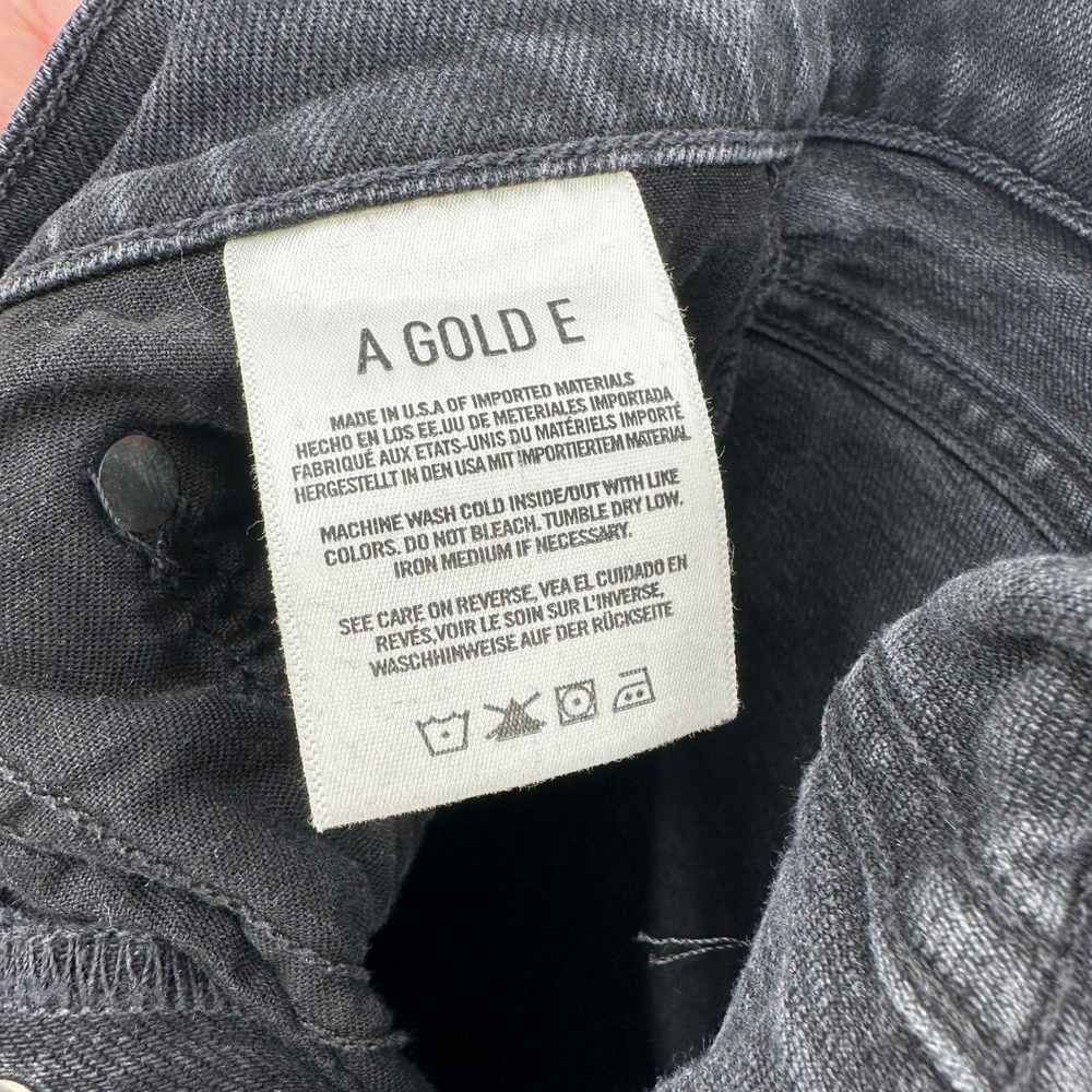 AGOLDE Nico High Rise Slim Fit Jean Faded Black Charcoal‎ Denim 28 Made in USA - Picture 5 of 6